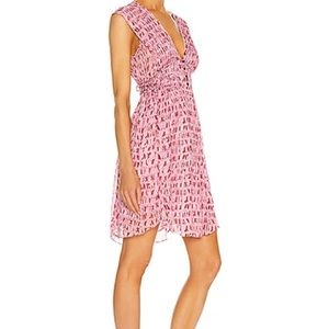Isabel Marant Etoile red pink Robe Segun casual dress 36 or 4